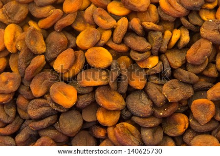 Dark dried apricot.
