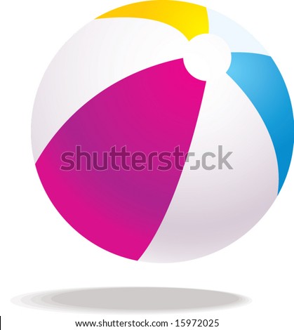 Vector Beach Ball Illustration - 15972025 : Shutterstock