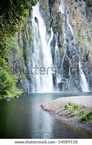 A waterfall at Niagara on Reunion Island.