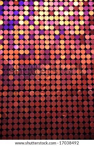 The abstract colour pattern from metallic circles