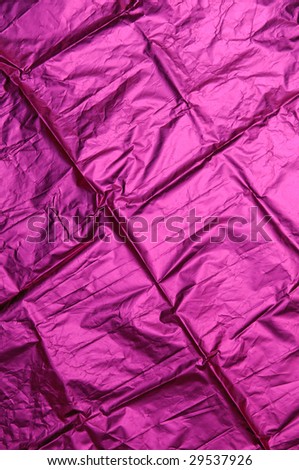 Texture of pink foil paper