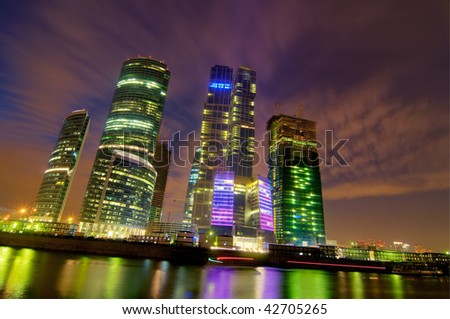 High Dynamic Range photo of skyscrapers in Moscow