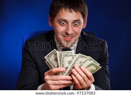 Man with money.