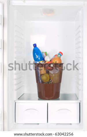 consumer basket in the refrigerator