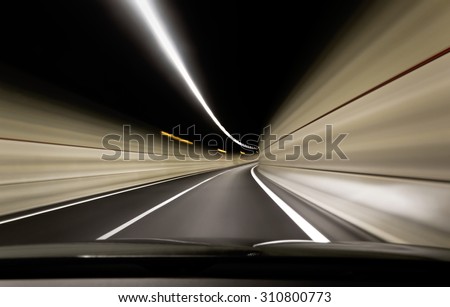 Road Tunnel - Stock Image