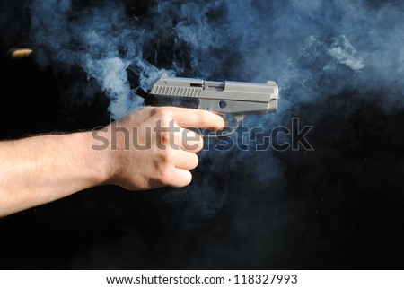 Gas gun shot