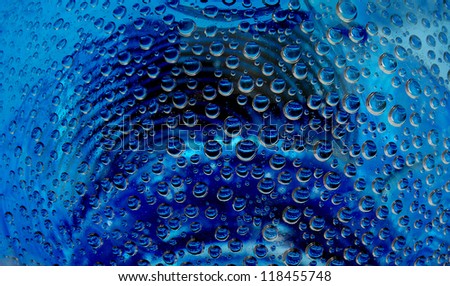 Closeup of a mineral water bottle