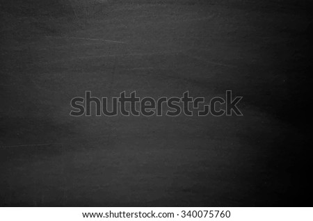 Close up of clean school blackboard. Chalk rubbed out on black horizontal chalkboard. Blackboard or chalkboard texture. Vector illustration. Grunge background.