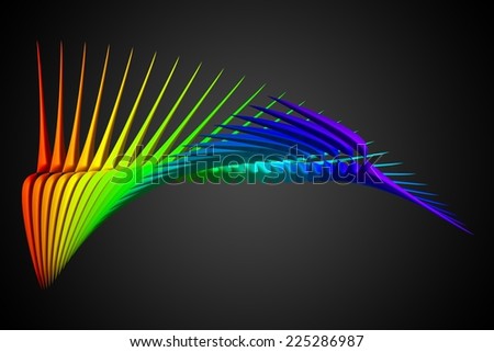 abstract fantasy spectral color design art
