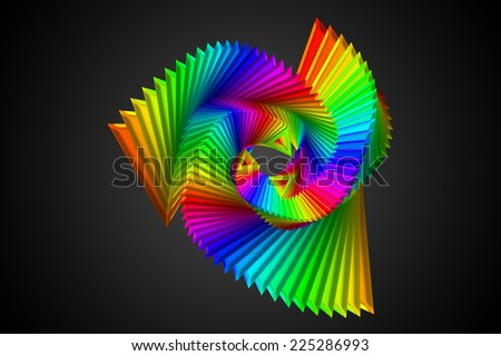 abstract spectrum color design art on black