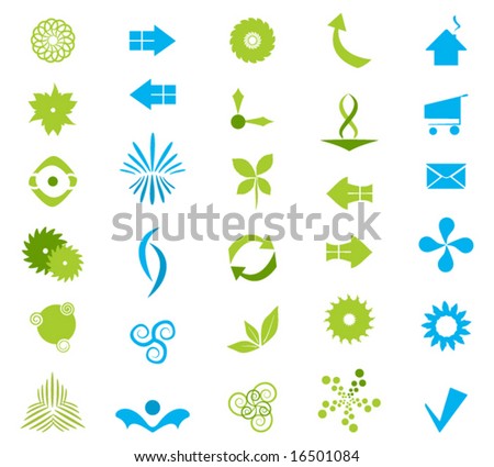 about company icon. Vector Company Icons Set