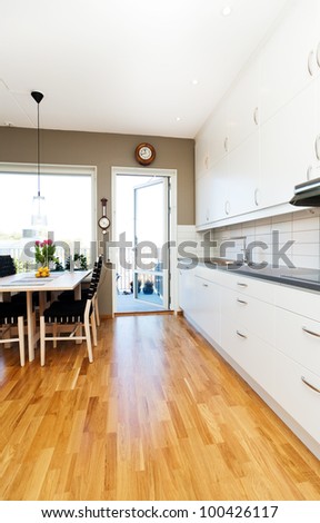 interior of a fancy kitchen