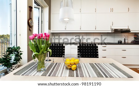 detail of a fancy kitchen