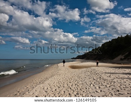 vacation by the sea, walk on the edge, Jastrz?bia GÃ?Â³ra, Poland