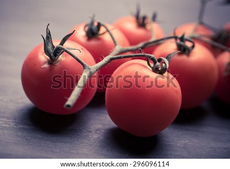 Cherry tomatoes. Cherry tomatoes on vine