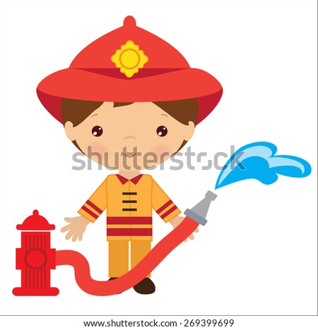 Fireman vector illustration