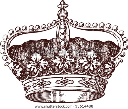 Free Vector Crown on Queen Crown Stock Vector 33614488   Shutterstock
