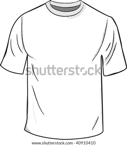 t shirt vector. stock vector : White T-shirt