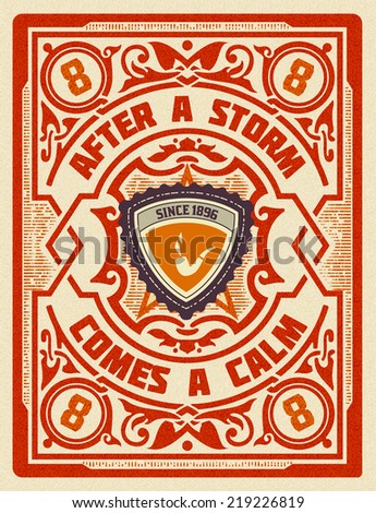 Vector Hipster retro card Organized by layers Vector Hipster retro card Organized by layers