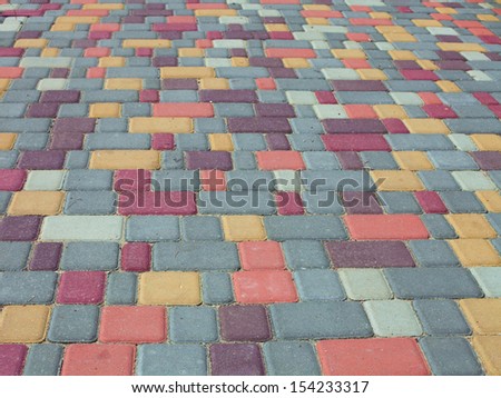 Color troturny tile, texture isolated without people.