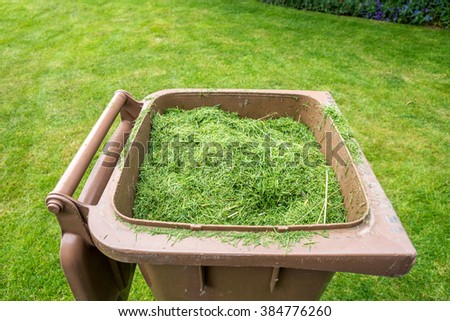 grass cutting, bin