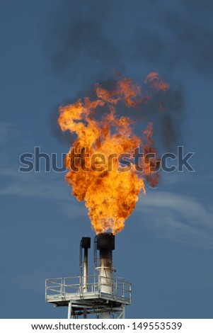 fire on rig in the gulf of thailand