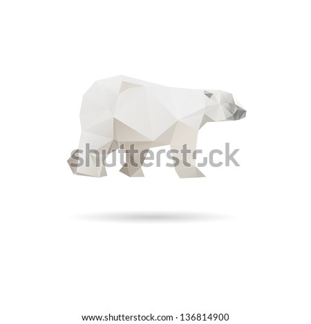 Abstract bear isolated on a white backgrounds Abstract bear isolated on a white backgrounds