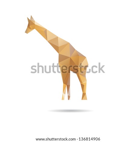 Abstract giraffe isolated on a white backgrounds Abstract giraffe isolated on a white backgrounds