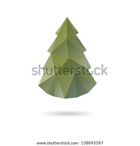 Christmas tree abstract isolated on a white backgrounds Christmas tree abstract isolated on a white backgrounds