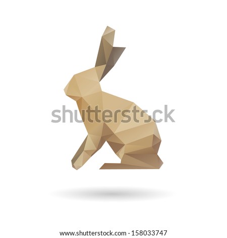 Rabbit abstract isolated on a white backgrounds vector illustration Rabbit abstract isolated on a white backgrounds vector illustration