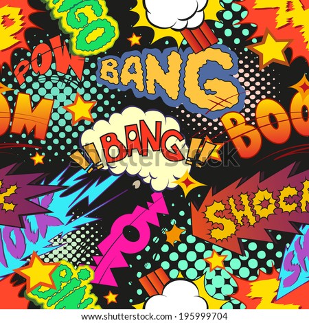 Comic book explosion pattern vector illustration Comic book explosion pattern vector illustration
