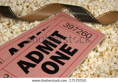 oversize admission tickets for movie