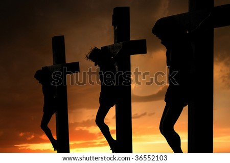 jesus on cross. stock photo : jesus on cross