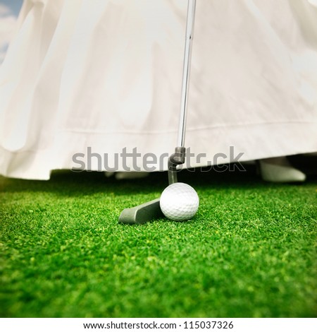 wedding golf woman