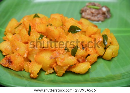 Cooked Tapioca, Tapioca is a staple food in Kerala India.It is served with Fish curry, Cassava dish, vegetable root Brazil with chutney