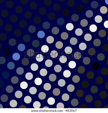 Colored spot pattern on navy blue background