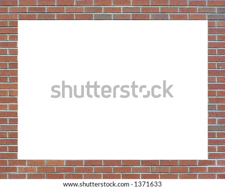 Brick wall picture frame
