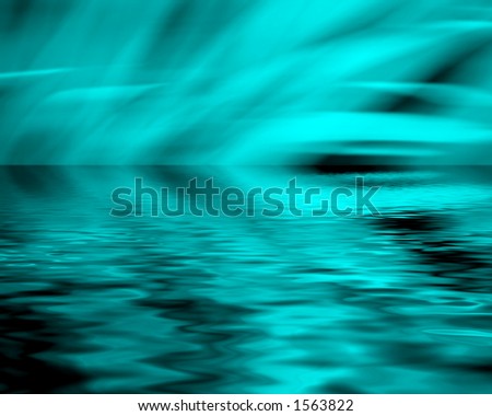 Blur abstract blue with ripple effect