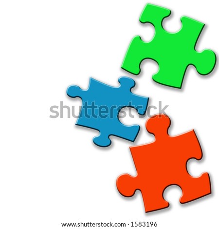 colourful jigsaw pieces