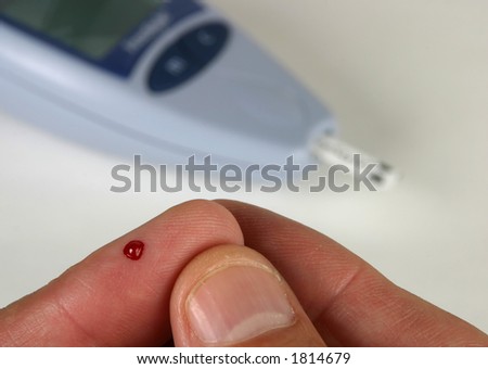 Blood glucose testing equipment.