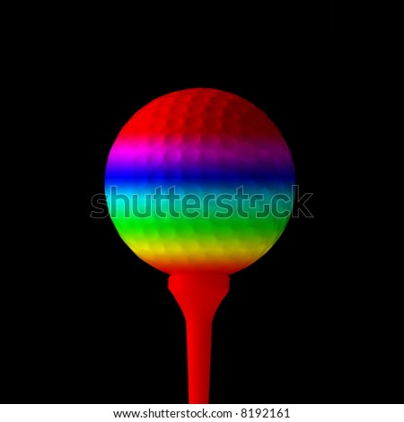 Rainbow Tennis Ball