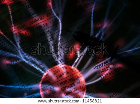 Abstract illustration representing the overheating global markets
