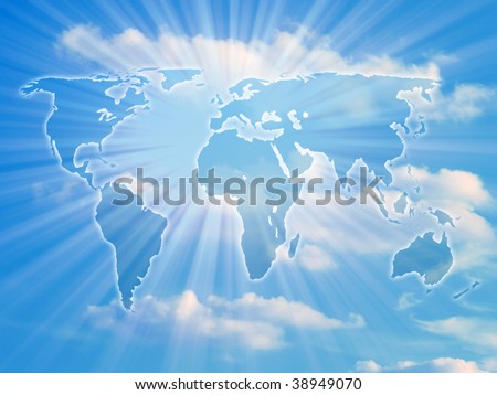 world map continents outline. outline map continents