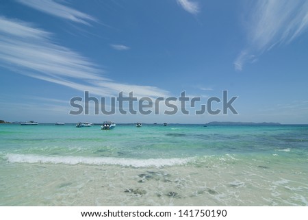 beach summer sky sea tropical