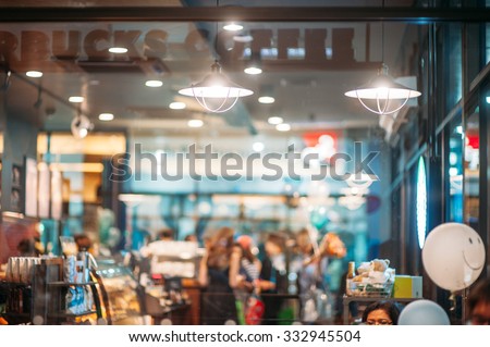 restaurant cafe shop coffee background blurred noise