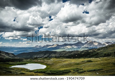 View From Cottonwood Pass, Colorado Continental Divide