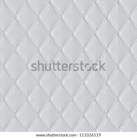 White quilted leather tiled texture