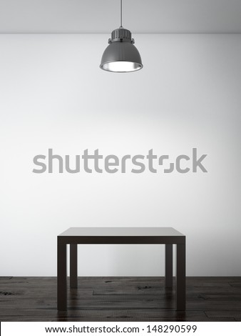 Small table in interior