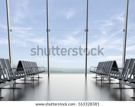 Departure Lounge At The Airport