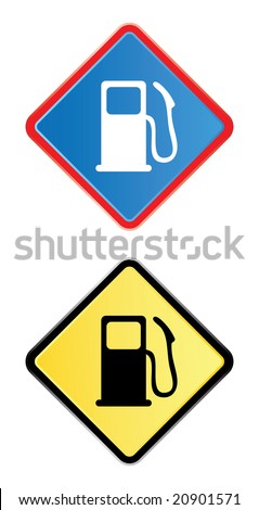 gas pump sign